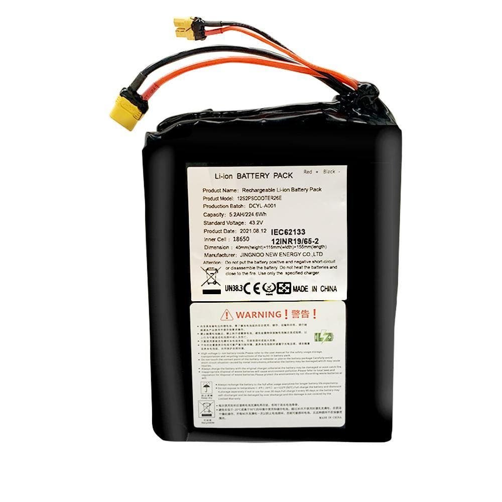 Battery Pack For WowGo 2S Pro / 2S Max / 3X / 3E (43.2V 12S2P) 5.0Ah