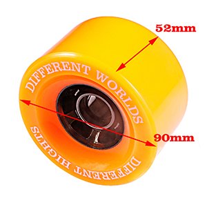 Vanpro DIY Electric Skateboard Wheels 90MM 9052 pu Wheel Longboards for  Cruising, Carving, Free-Style, Wheels Flywheels 608rs Bearings Cored  Classics Wheel (Orange, Pack of 4)… : Amazon.ca: Sports & Outdoors